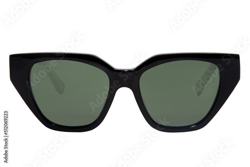 Sunglasses for female black shades with black frame front view
