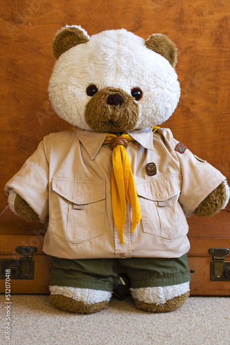 teddy bear dressed as Boy scout from Czech Republic - Junak - Fireflies photo