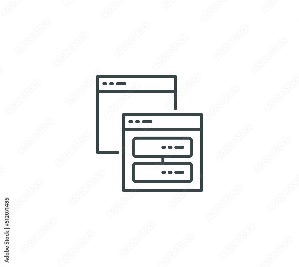 Web browser file icon on white background Web browser file icon on white background