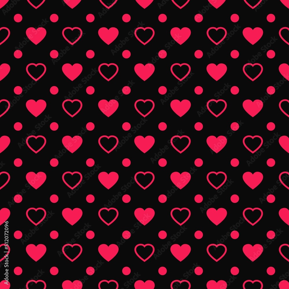 Abstract seamless heart pattern
vector image