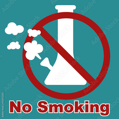 No smoking cannabis sign, recreation are not allow
