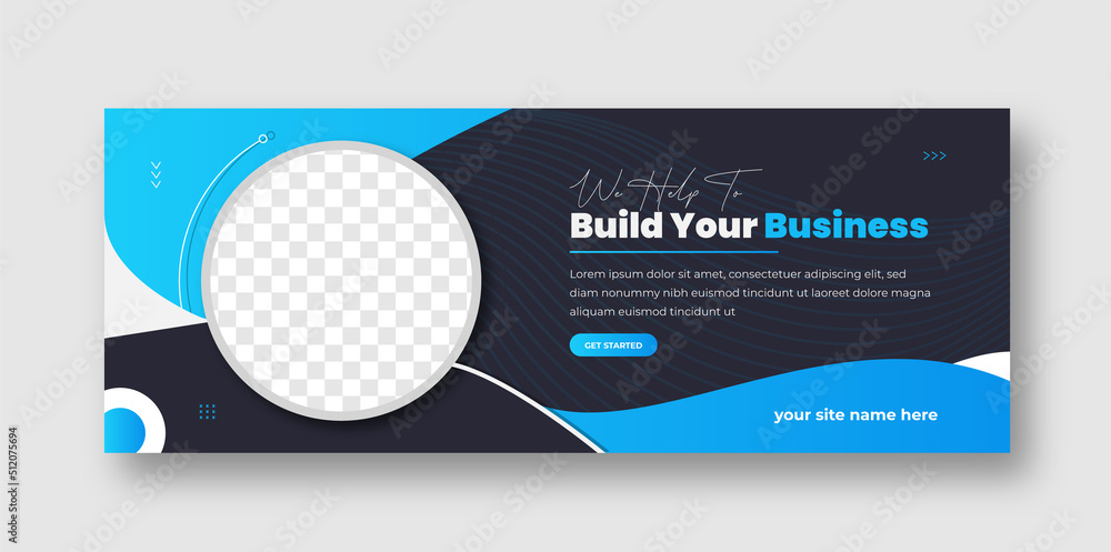 Digital marketing facebook cover and web banner template Digital marketing facebook cover and web banner template
