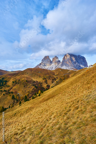 Nice panoramic view of Italian Dolomities