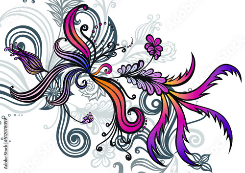 Modern flower fantasy background