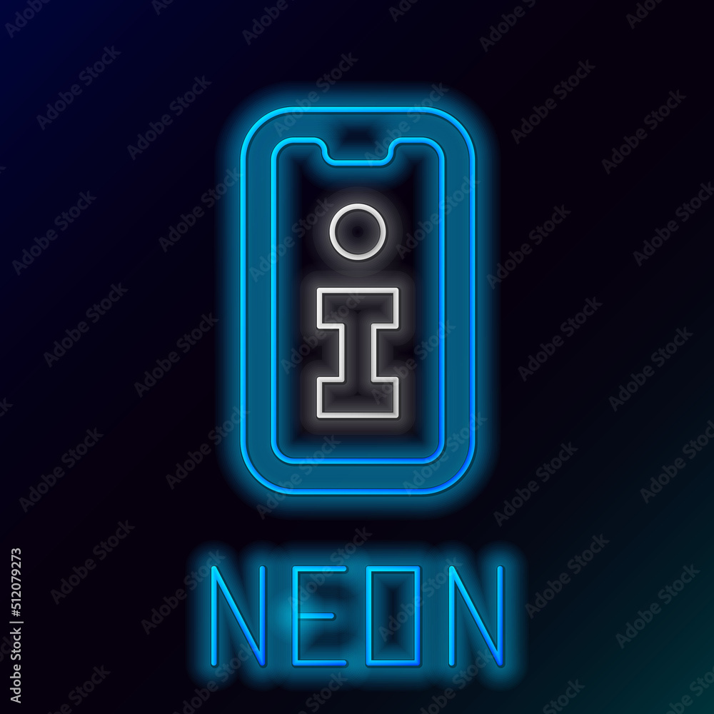 Glowing neon line Information icon isolated on black background. Colorful outline concept. Vector Glowing neon line Information icon isolated on black background. Colorful outline concept. Vector