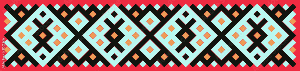 Multicolor truchet tiling connections illustration Multicolor truchet tiling connections illustration