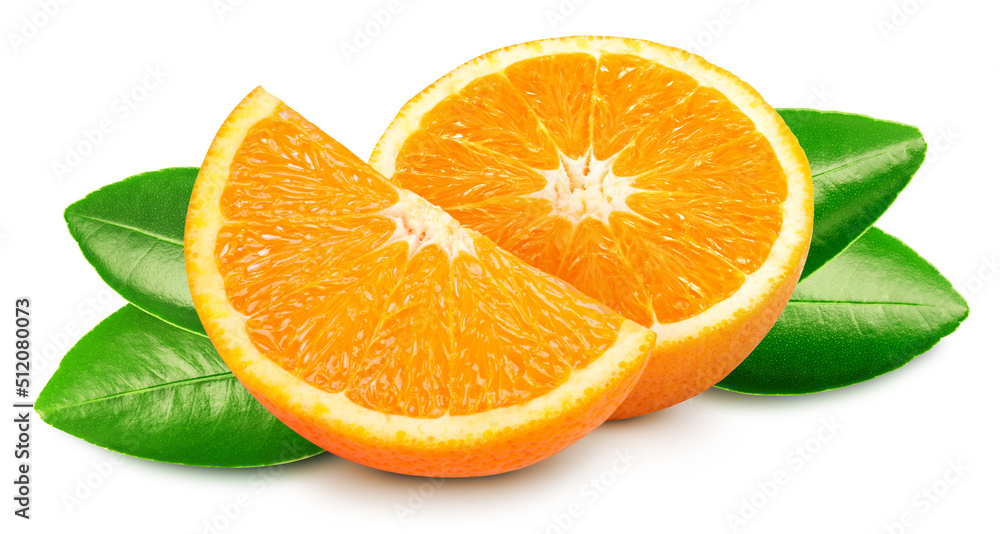 Fototapeta premium Orange isolated on white background