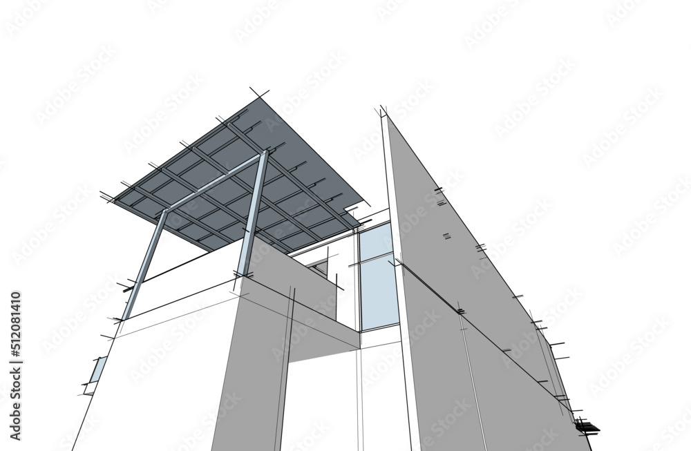 sketch of house sketch of house