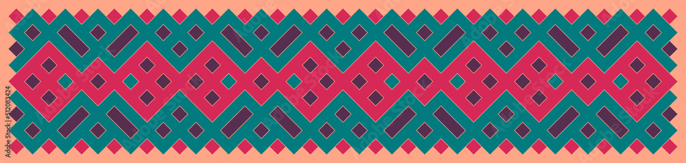 Multicolor truchet tiling connections illustration Multicolor truchet tiling connections illustration
