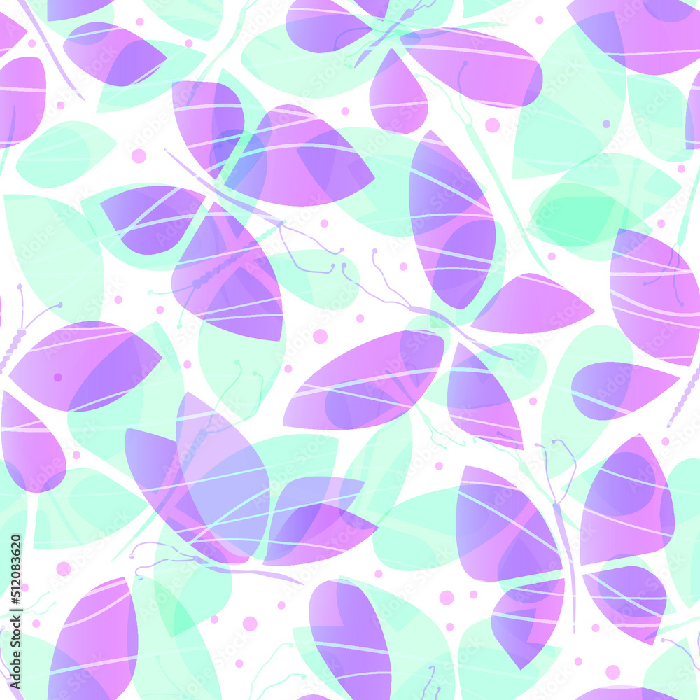 Silhouettes of butterflies. Colorful summer background. Seamless pattern.Vector illustration. Silhouettes of butterflies. Colorful summer background. Seamless pattern.Vector illustration.