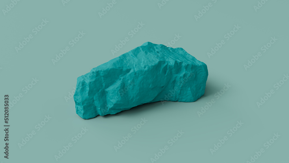 Mountain Rock 3d render illustration with background