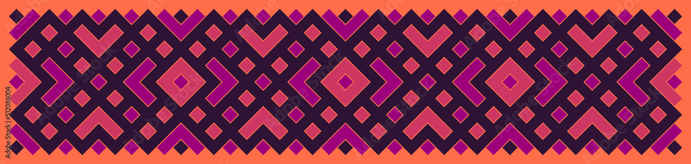 Multicolor truchet tiling connections illustration Multicolor truchet tiling connections illustration