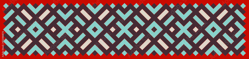 Multicolor truchet tiling connections illustration Multicolor truchet tiling connections illustration