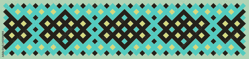 Multicolor truchet tiling connections illustration Multicolor truchet tiling connections illustration