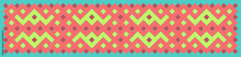 Multicolor truchet tiling connections illustration Multicolor truchet tiling connections illustration