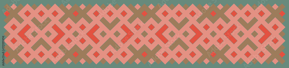 Multicolor truchet tiling connections illustration Multicolor truchet tiling connections illustration