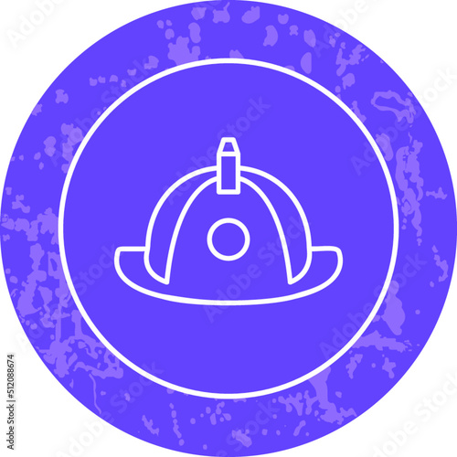 Unique Line Round Icon