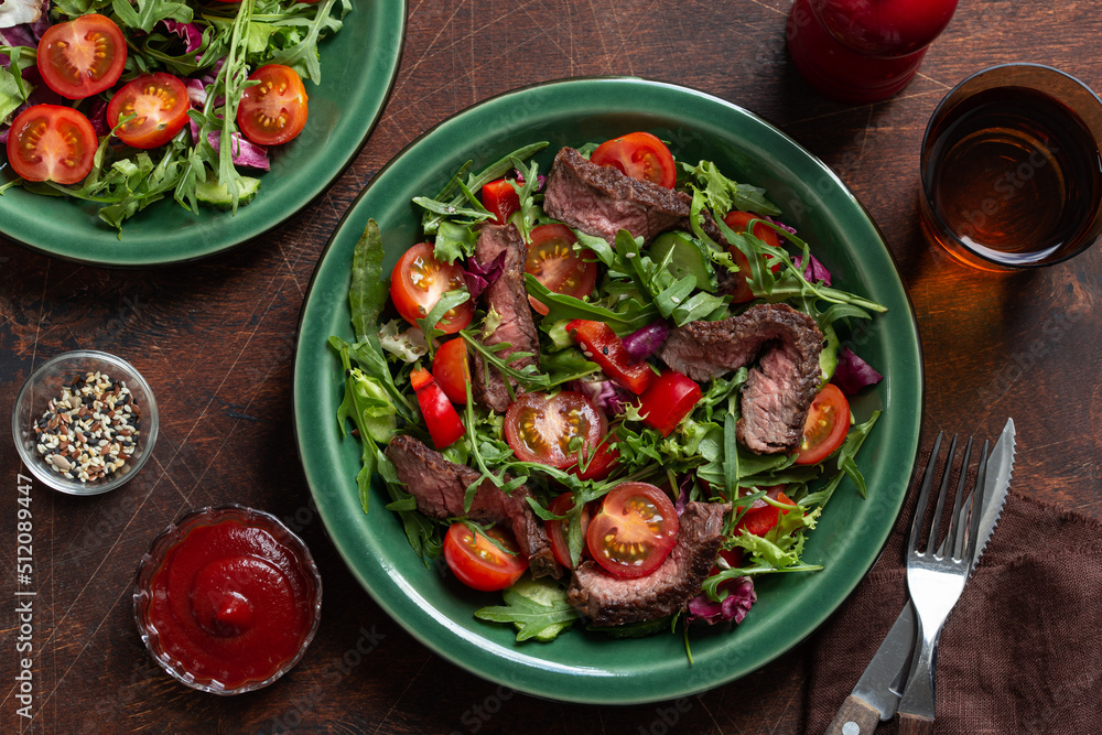 beef steak and vegetable salad beef steak and vegetable salad