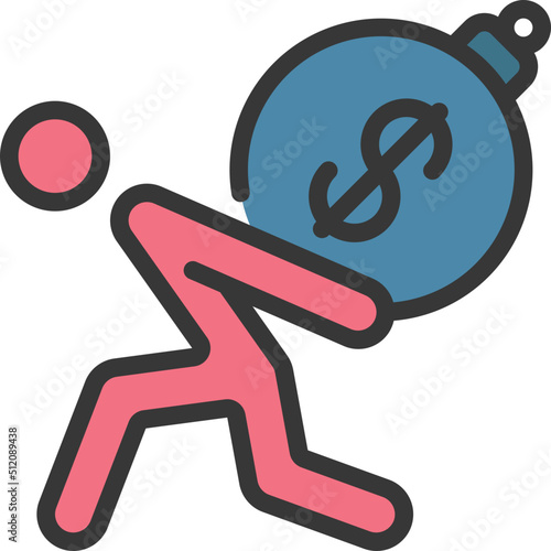 Holding Up Debt Icon