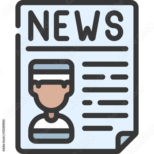 Criminal In Newspaper Icon