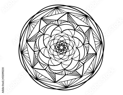Abstract black and white pattern 