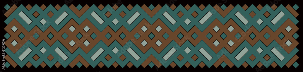 Multicolor truchet tiling connections illustration Multicolor truchet tiling connections illustration