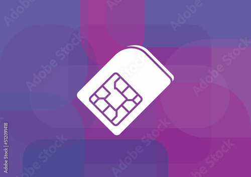sim card.Vector illustration.line icon.vector illustration design