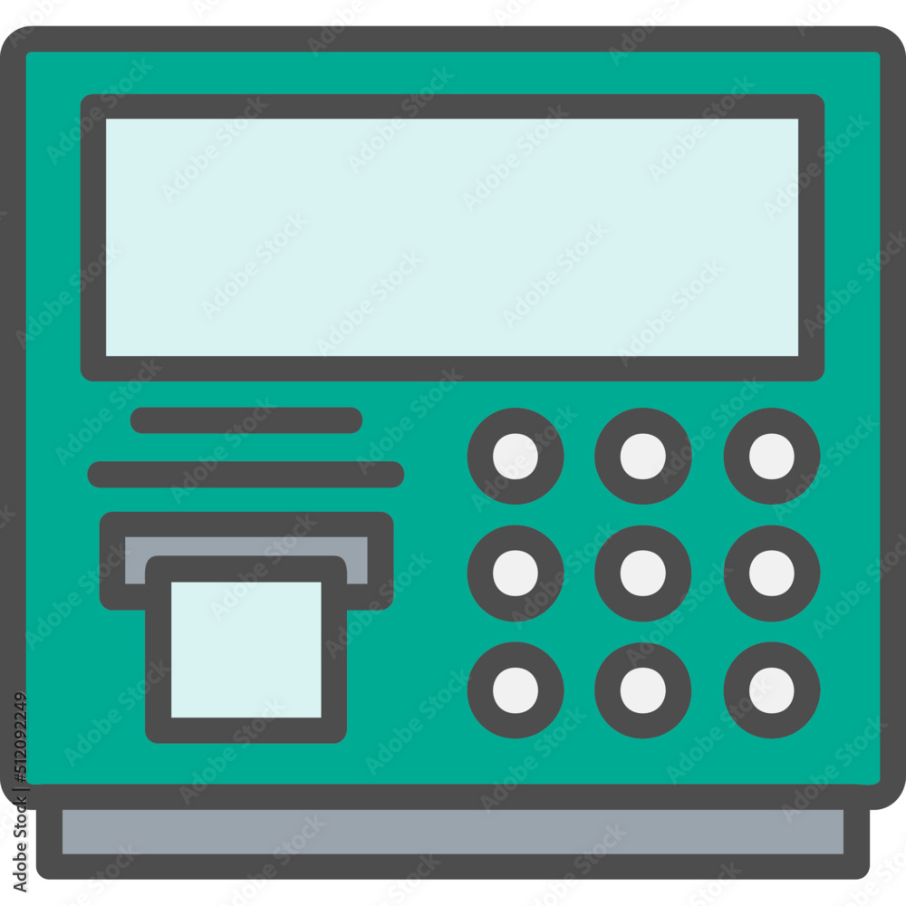 Atm Machine Icon Atm Machine Icon