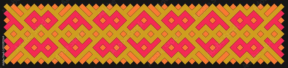 Multicolor truchet tiling connections illustration Multicolor truchet tiling connections illustration