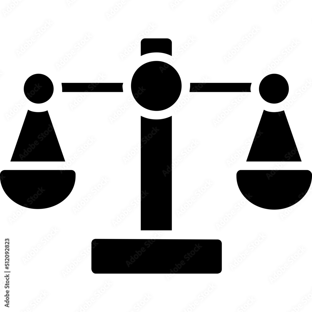 Justice Scale Icon Justice Scale Icon