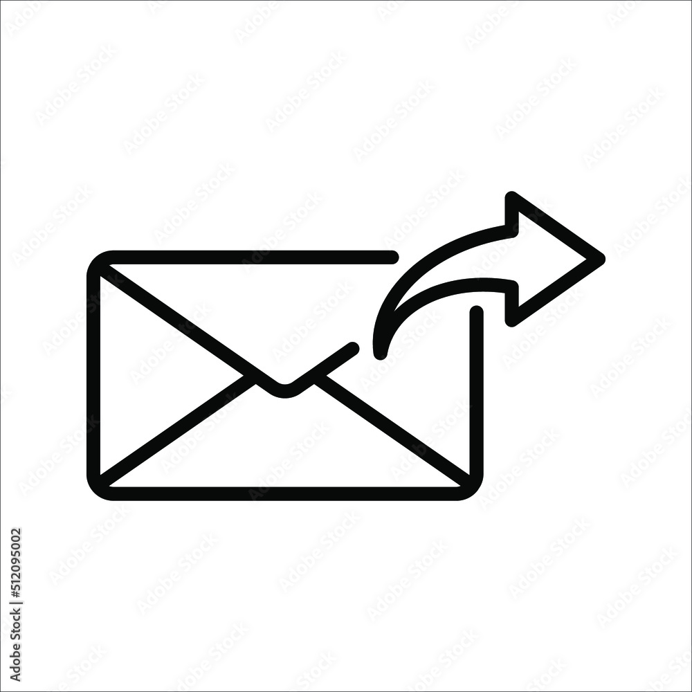 Forward icon. Arrow simple icon. social media icon. Vector illustration on white background Forward icon. Arrow simple icon. social media icon. Vector illustration on white background