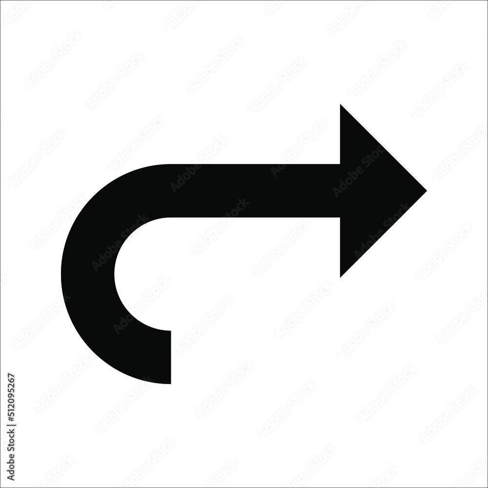 Forward icon. Arrow simple icon. social media icon. Vector illustration on white background Forward icon. Arrow simple icon. social media icon. Vector illustration on white background