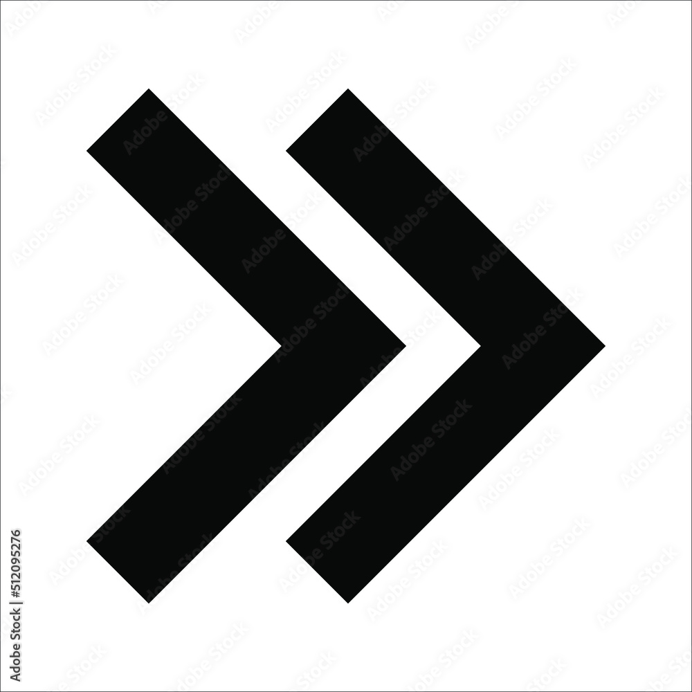 Forward icon. Arrow simple icon. social media icon. Vector illustration on white background Forward icon. Arrow simple icon. social media icon. Vector illustration on white background