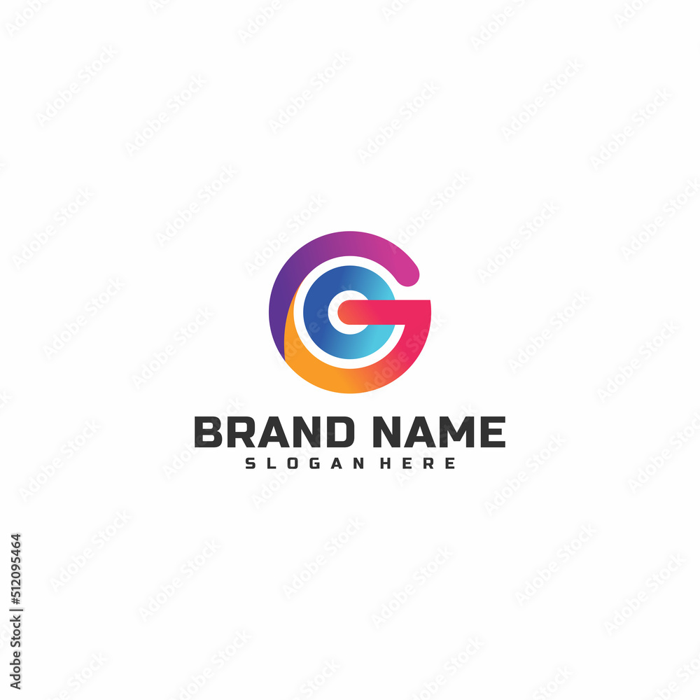 Icon design element with business card template Icon design element with business card template