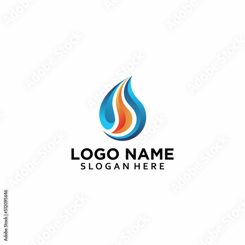 Abstract oil and gas logo