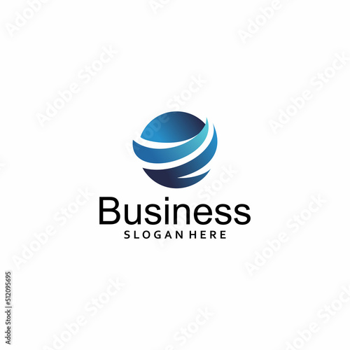 Business consulting logo template vector