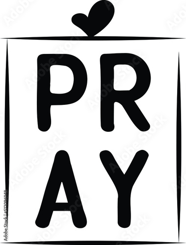 Pray Vector Design