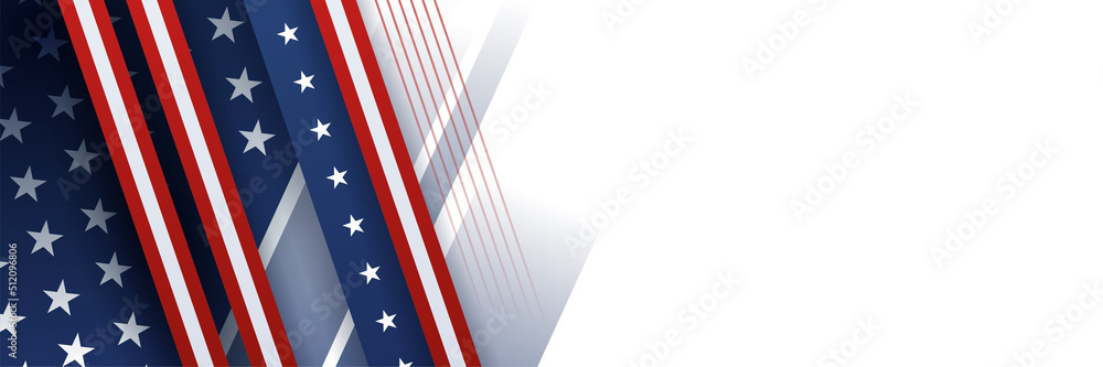 4th July Independence Day of United States America celebration banner background with American flag. Vector illustration. Designed for flyers, template, ads, posters, social media and decorations. 4th July Independence Day of United States America celebration banner background with American flag. Vector illustration. Designed for flyers, template, ads, posters, social media and decorations.