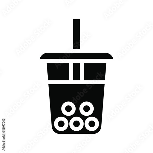 bubble drink icon color editable