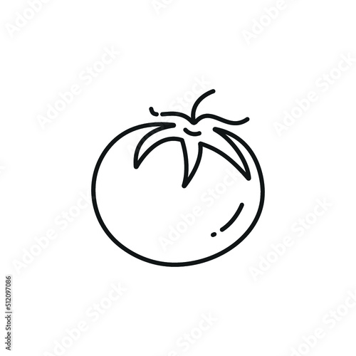 line icon for tomato
