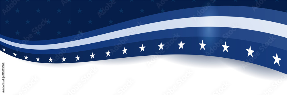 Happy 4th of July Independence day with USA blue banner background. Universal America banner. Memorial day in the united states - remember and honor banner background vector illustration Happy 4th of July Independence day with USA blue banner background. Universal America banner. Memorial day in the united states - remember and honor banner background vector illustration