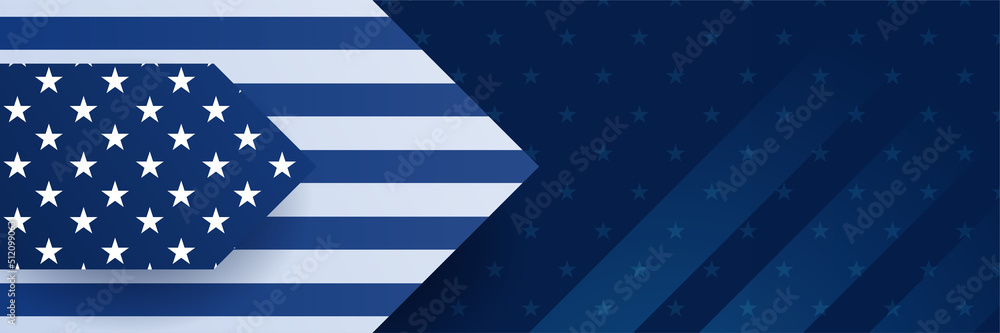 Happy 4th of July Independence day with USA blue banner background. Universal America banner. Memorial day in the united states - remember and honor banner background vector illustration Happy 4th of July Independence day with USA blue banner background. Universal America banner. Memorial day in the united states - remember and honor banner background vector illustration