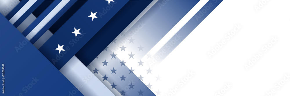 Happy 4th of July Independence day with USA blue banner background. Universal America banner. Memorial day in the united states - remember and honor banner background vector illustration Happy 4th of July Independence day with USA blue banner background. Universal America banner. Memorial day in the united states - remember and honor banner background vector illustration