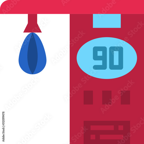 boxing game flat icon