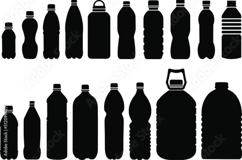 icons of various bottles, drinks logo