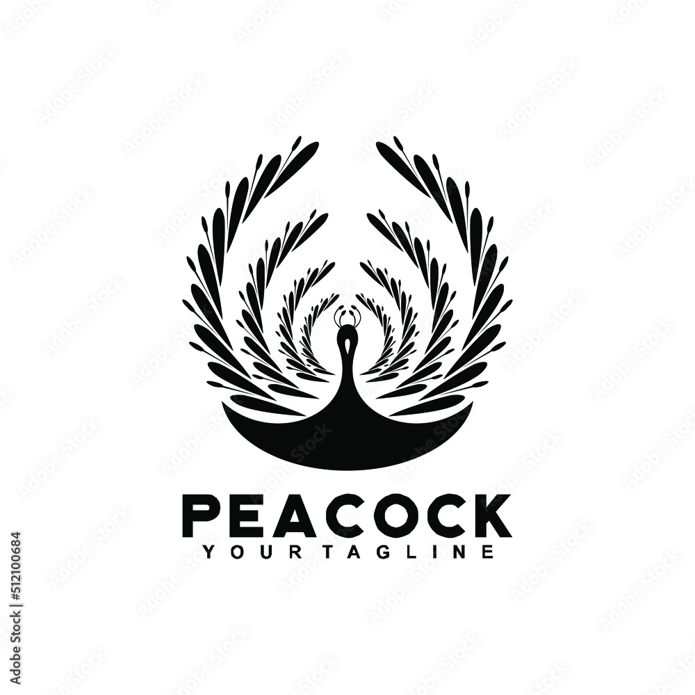 peacock luxury abstract logo design peacock luxury abstract logo design