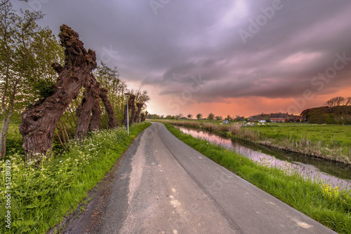 Polder Countryside Landscape in Groningen