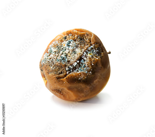 Wallpaper Mural Rotten apple close-up on a white background Torontodigital.ca