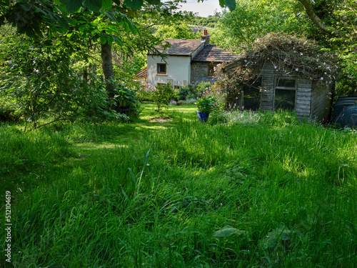 Dales smallholding traditional cottage and garden at 900ft © Fencewood studio