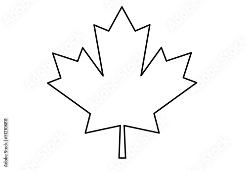 Maple leaf vector icon. Maple leaf vector illustration. Canada vector symbol maple leaf isolated on white background